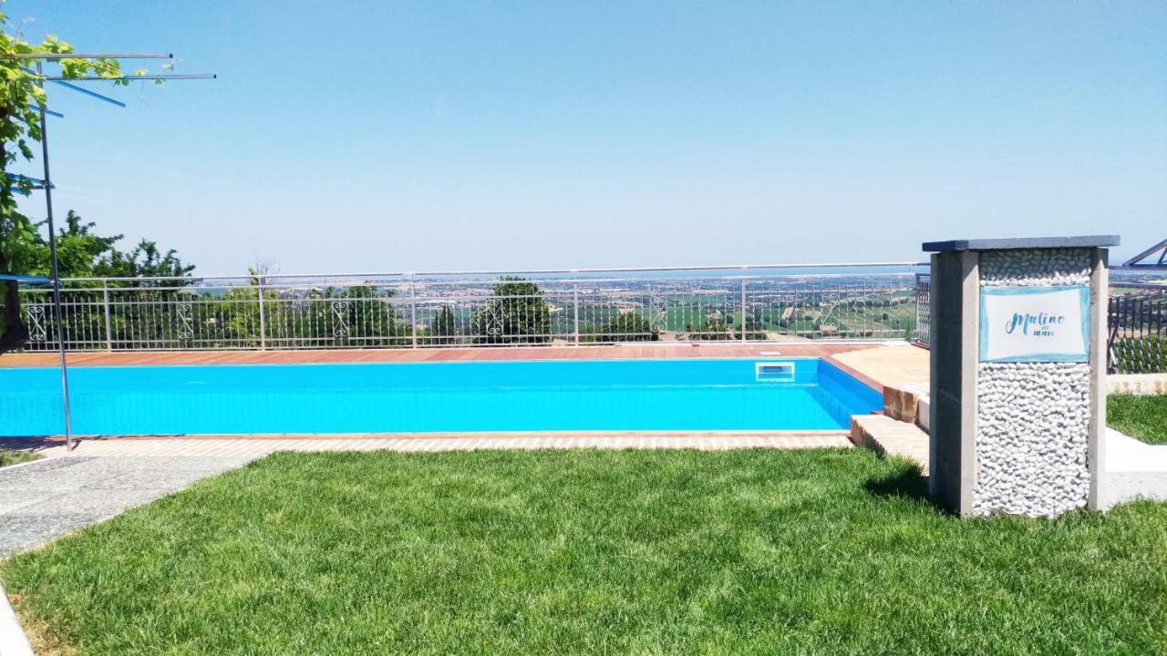 Mulino Del Mare Villa Saludecio Bagian luar foto